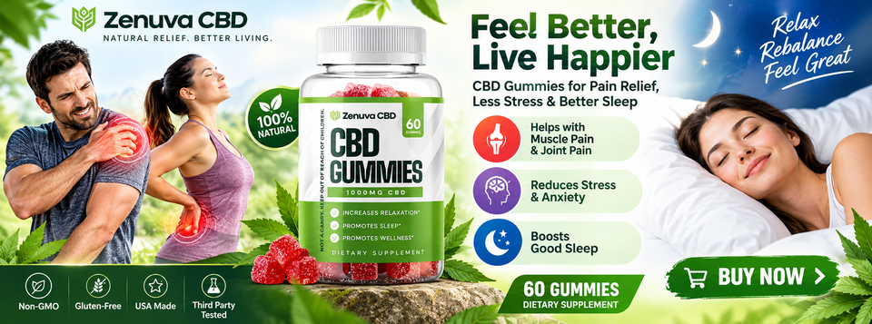 Zenuva CBD Gummies – Feel Better, Live Happier